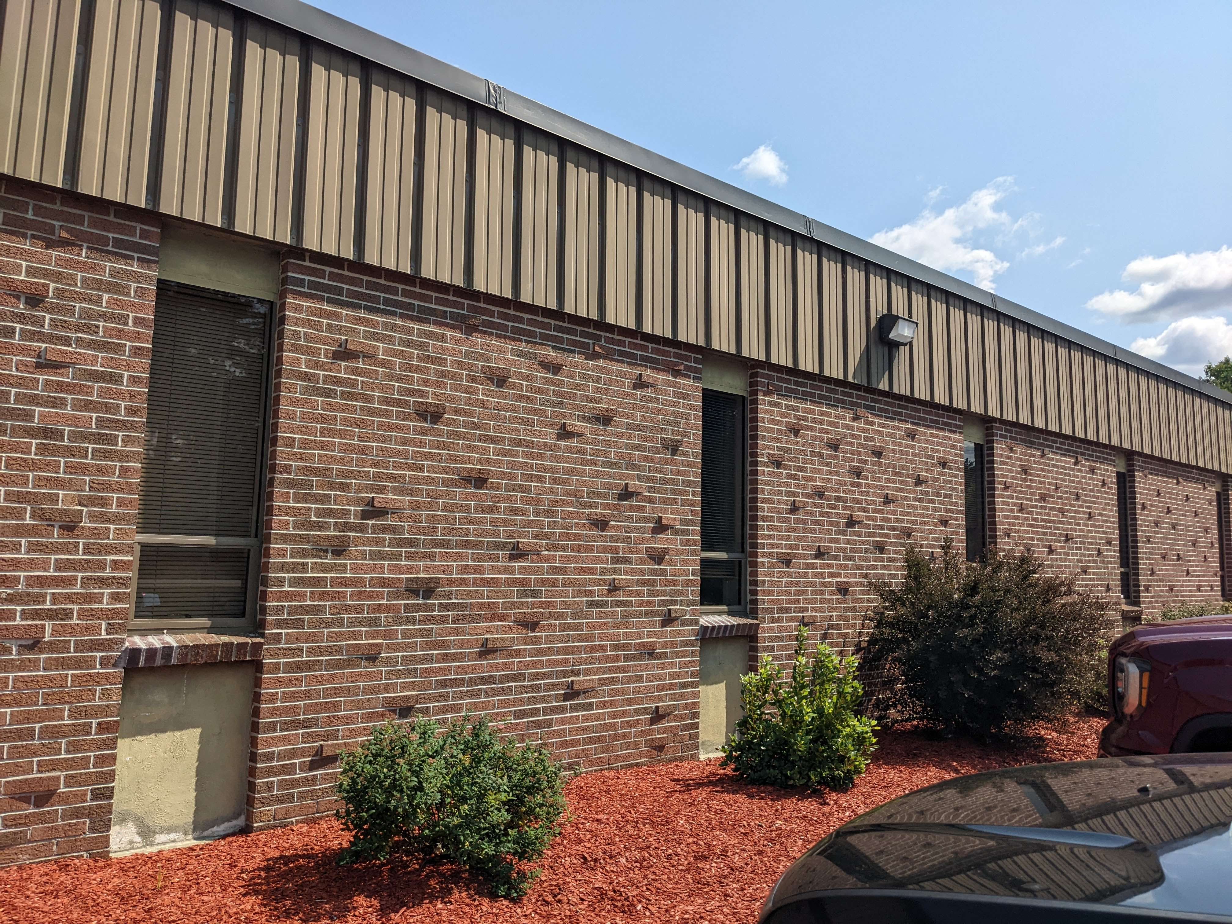 Local business exterior after the window surround was repainted